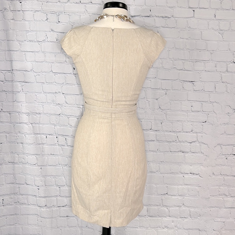 XOXO-  Pencil Cap Sleeve Dress With Belt Size 5-6 - Picture 3 of 8
